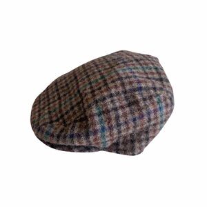 Brooks Brothers Wool Plaid Newsboy Flat Cap Made in USA Medium